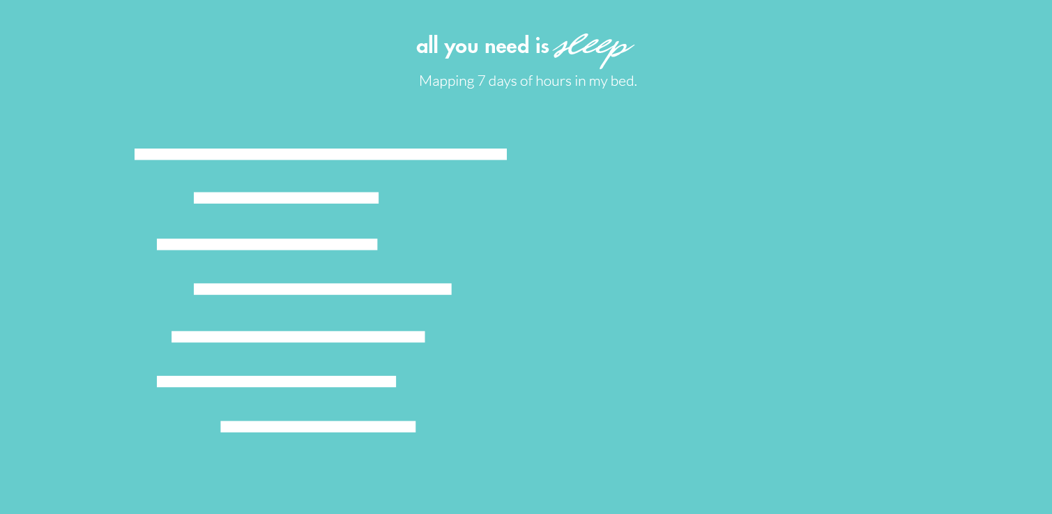 All you need is sleep